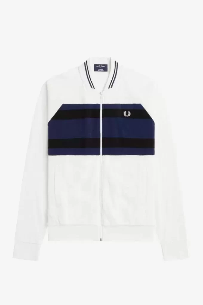 Blouson aviateur en tissu éponge Vestes de survêtement pour hommes