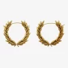 Boucles d&rsquo;oreilles couronne de laurier Bijoux pour femmes