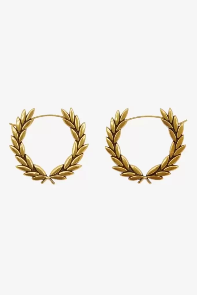 Boucles d&rsquo;oreilles couronne de laurier Bijoux pour femmes
