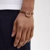 Bracelet double chaîne couronne de laurier bijoux pour femme