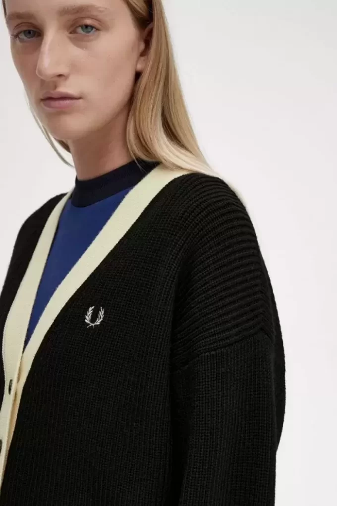 Cardigan boutonné pour femme