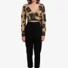 Cardigan cache-cœur léopard pour femme