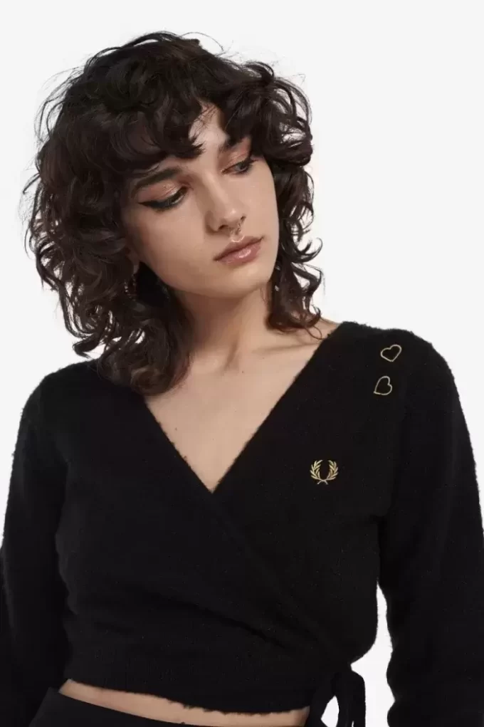Cardigan cache-cœur pour femme