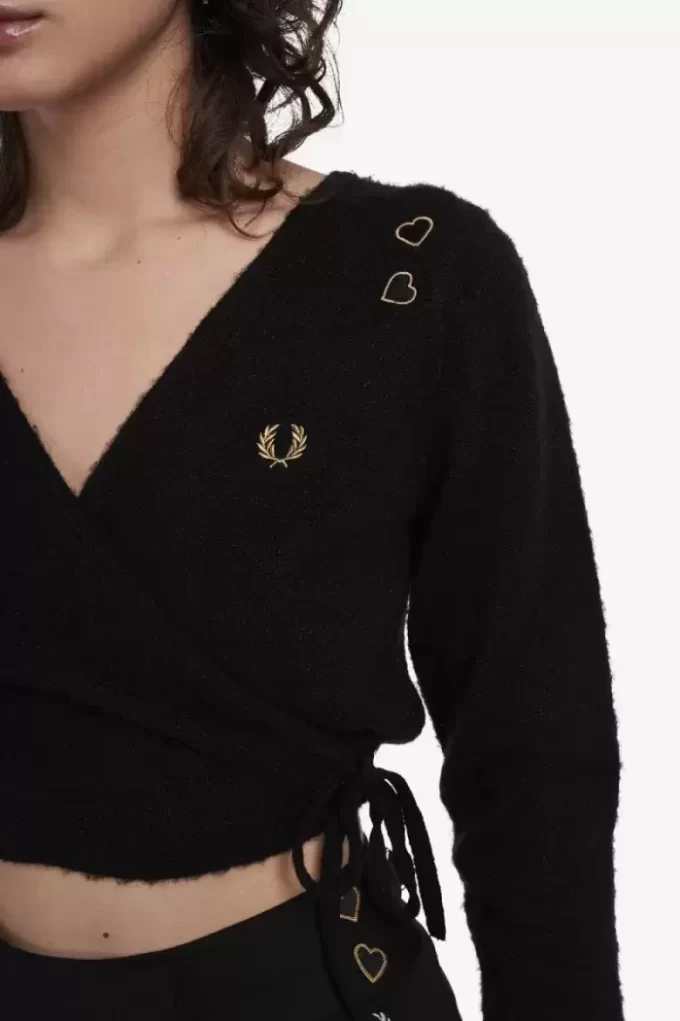 Cardigan cache-cœur pour femme