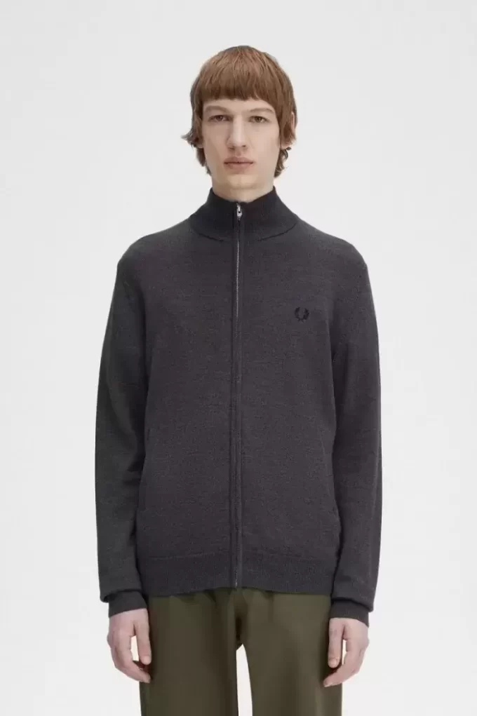 Cardigan classique zippé pour homme