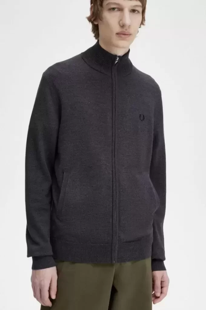 Cardigan classique zippé pour homme