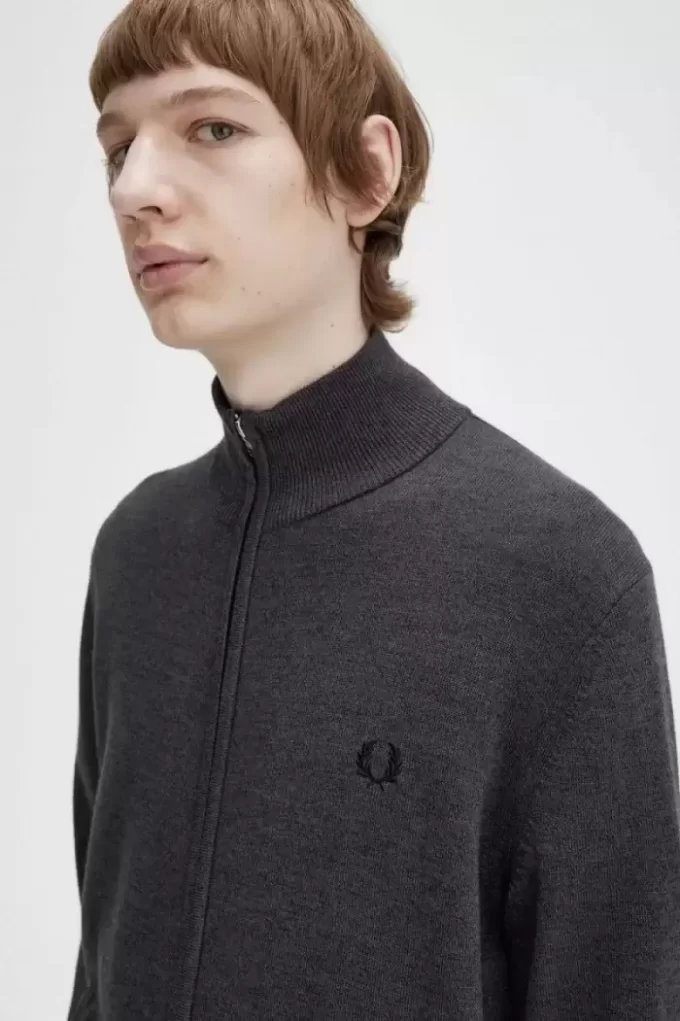Cardigan classique zippé pour homme