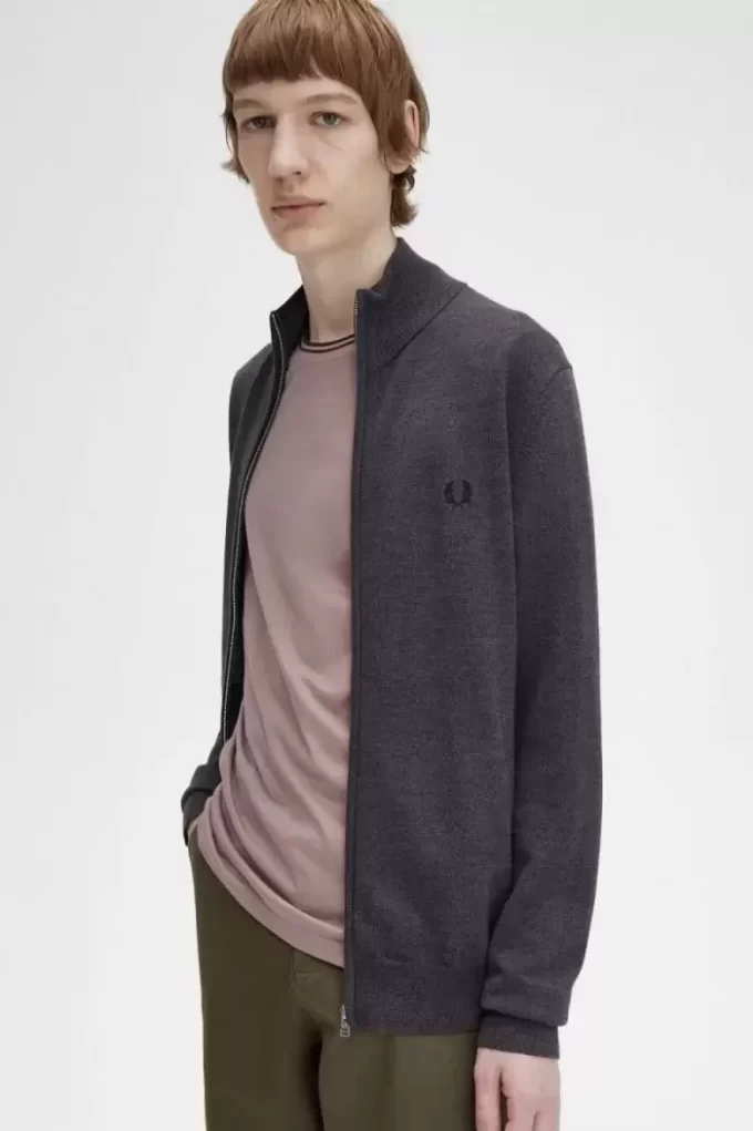 Cardigan classique zippé pour homme