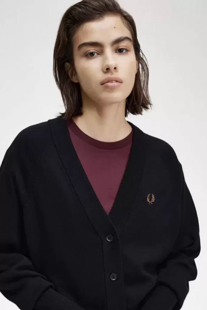 Cardigan col V pour femme