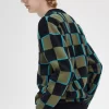 Cardigan à damier pour homme