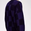 Cardigan à damier pour homme