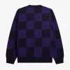 Cardigan à damier pour homme