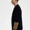 Cardigan en chenille à blocs de couleurs pour homme