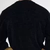 Cardigan en chenille à blocs de couleurs pour homme