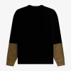 Cardigan en chenille à blocs de couleurs pour homme