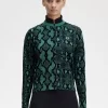 Cardigan femme à imprimé serpent