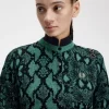 Cardigan femme à imprimé serpent