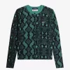 Cardigan femme à imprimé serpent