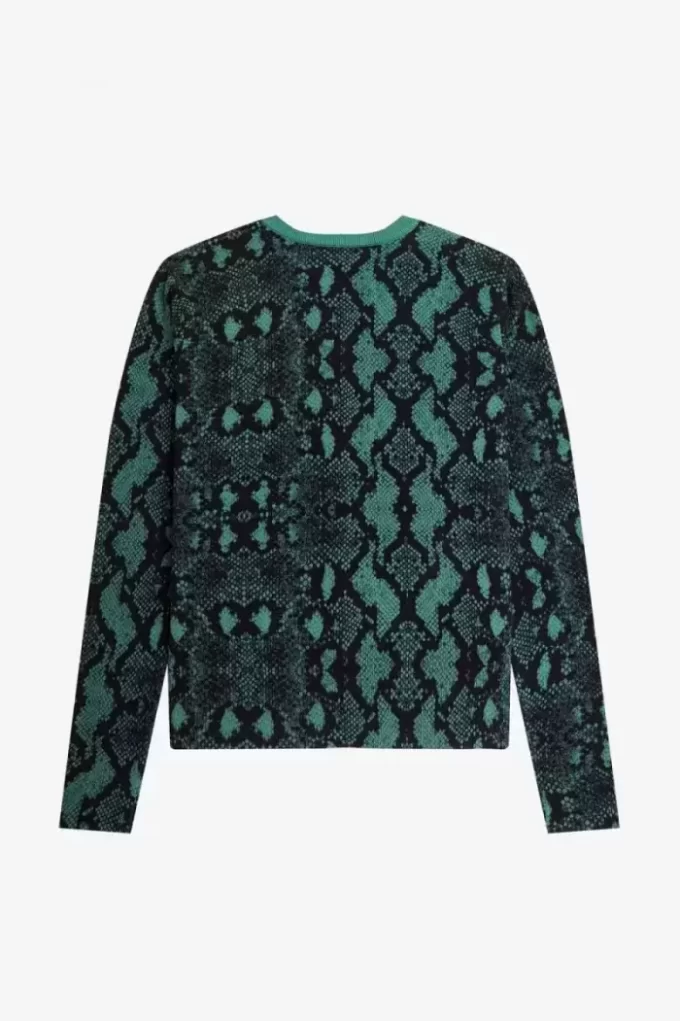 Cardigan femme à imprimé serpent