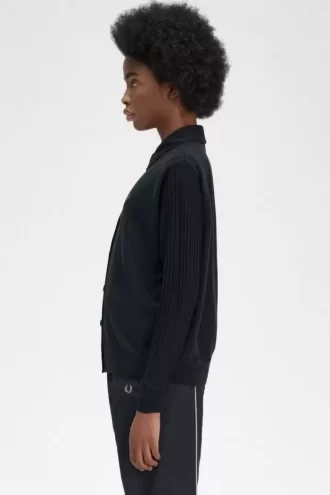 Cardigan à manches transparentes pour femme