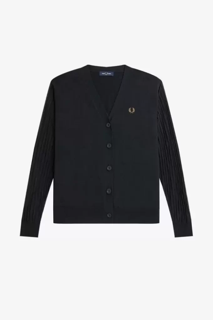 Cardigan à manches transparentes pour femme