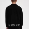 Cardigan pour homme avec bordure en couronne de laurier