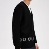 Cardigan pour homme avec bordure en couronne de laurier