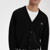 Cardigan pour homme avec bordure en couronne de laurier