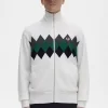 Cardigan pour hommes en diamant intarsia