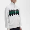 Cardigan pour hommes en diamant intarsia