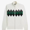 Cardigan pour hommes en diamant intarsia