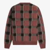 Cardigan tartan à motif Glitch pour homme