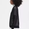 Cardigan transparent à col en V pour femme