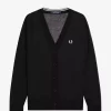 Cardigan transparent à col en V pour femme