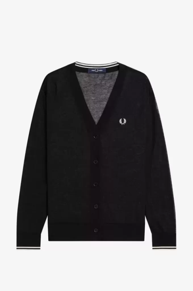 Cardigan transparent à col en V pour femme