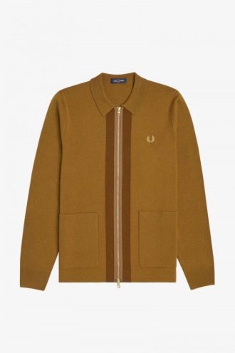 Cardigan zippé en tricot