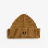 Casquettes côtelées pour hommes avec patch de marque