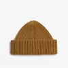 Casquettes côtelées pour hommes avec patch de marque