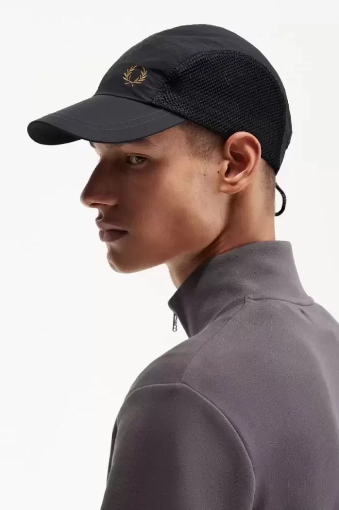 Casquettes pour hommes en maille de nylon froissée