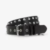 Ceintures en cuir cloutées pour hommes