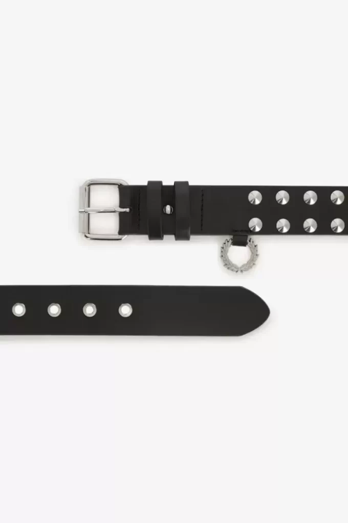 Ceintures en cuir cloutées pour hommes