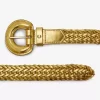 Ceintures en cuir tressé pour femmes
