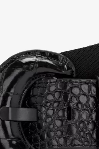 Ceintures élastiques en cuir pour femmes