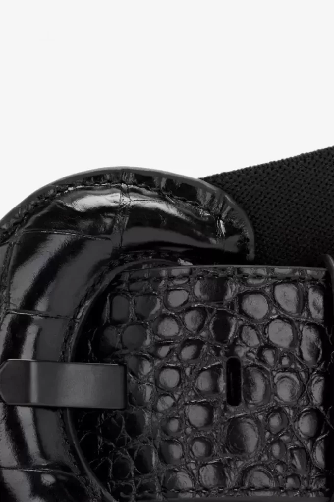 Ceintures élastiques en cuir pour femmes