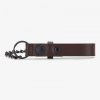 Ceintures porte-clés en cuir avec détails en chaîne