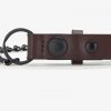 Ceintures porte-clés en cuir avec détails en chaîne