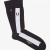 Chaussettes en piqué rayé
