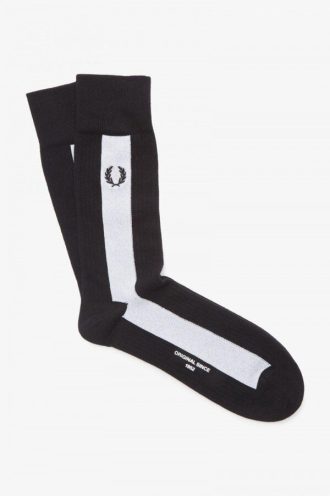 Chaussettes en piqué rayé