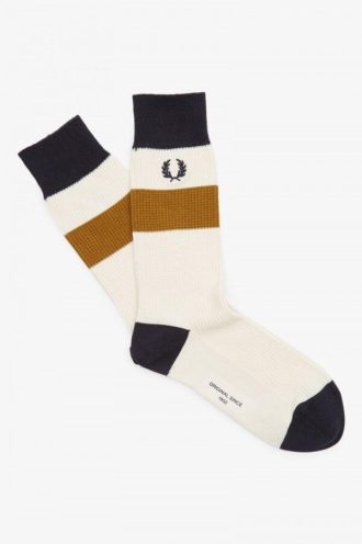 Chaussettes à rayures gaufrées