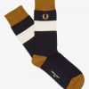 Chaussettes à rayures gaufrées